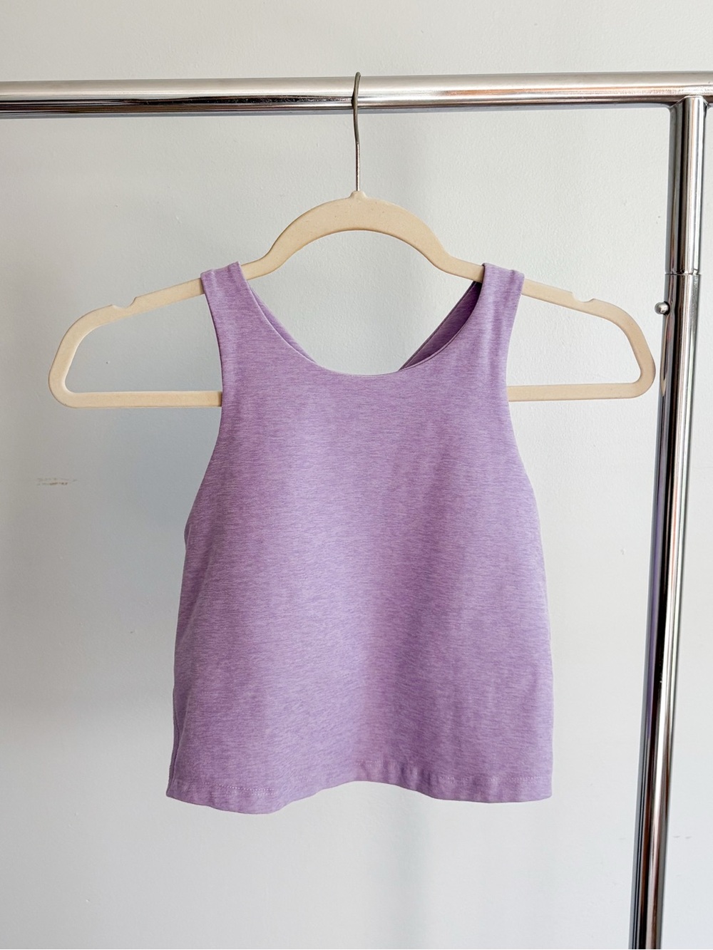Beyond Yoga Spacedye Focus Cropped Tank Crisp Lavender Heather Medium - Picture 3 of 8